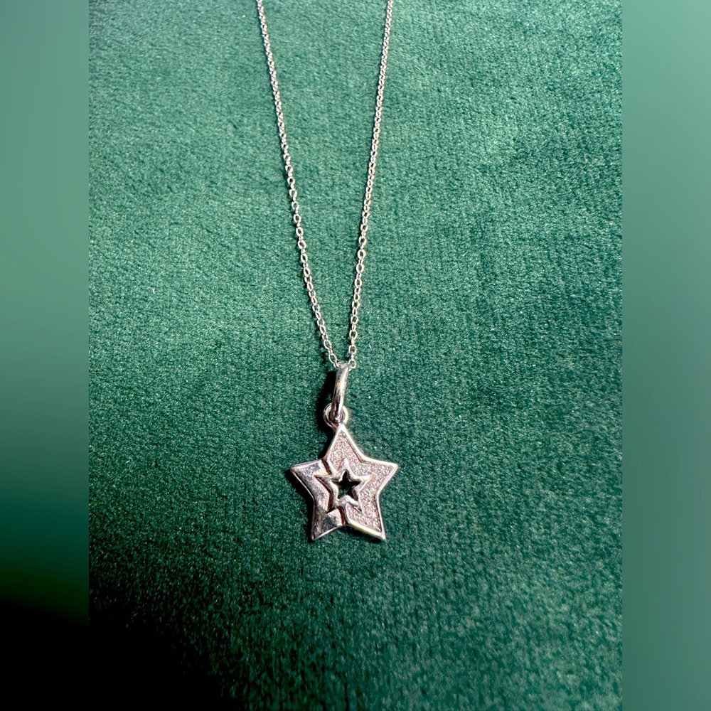 Sterling Silver Star Pendant Necklace